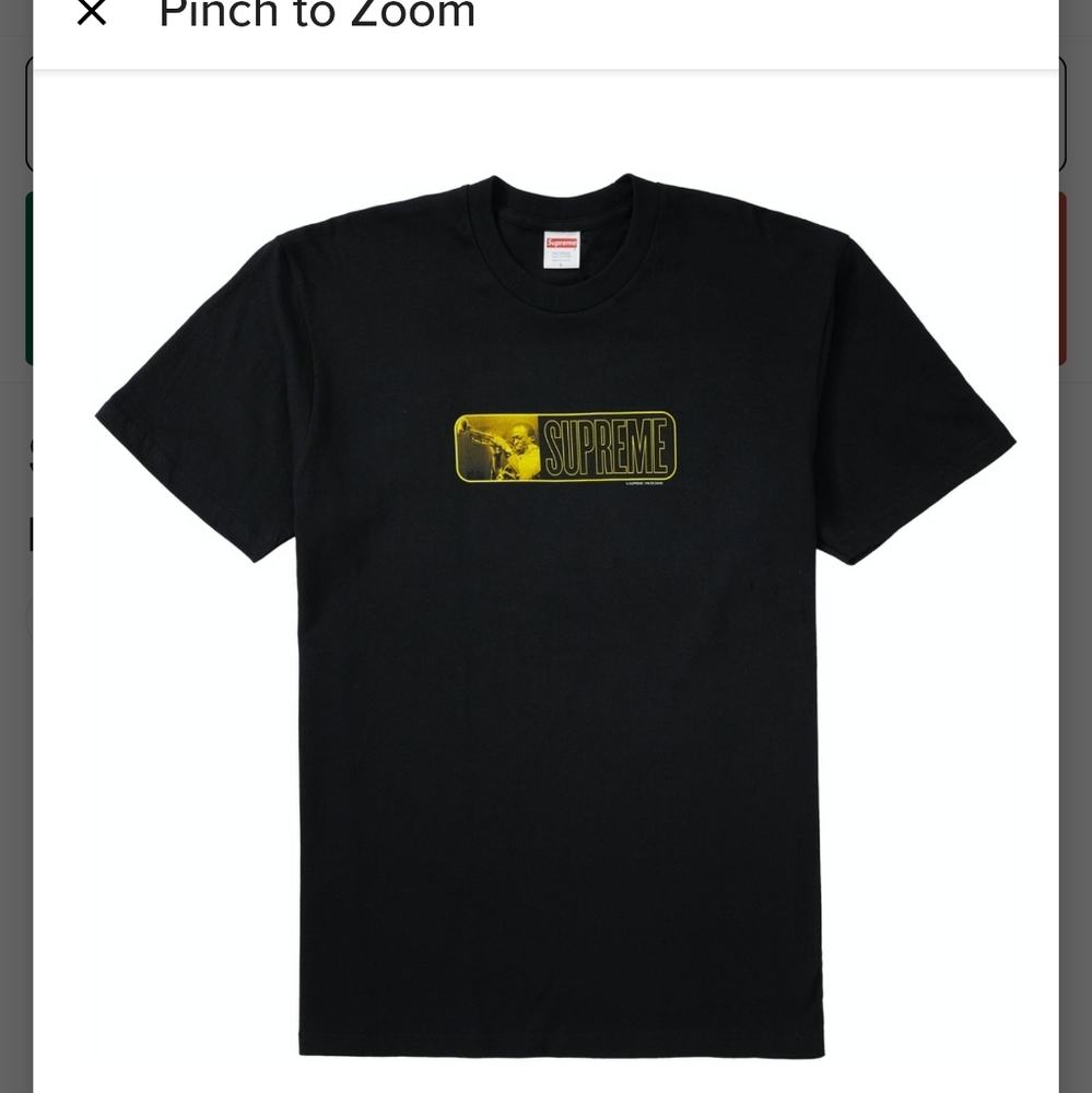 Supreme "Miles Davis" Tee Size M Black NEW SS21 10